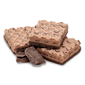 Delicious protein wafers with chocolate layers, perfect for a nutritious snack or post-workout boost.