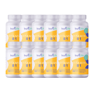 Vitamin B1 100mg Tablets - One Year Supply