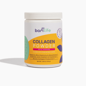 Bariatric Collagen Powder in Berry Lemonade flavor, supports hair, skin, nails, and joints with Verisol® and UC-II®.