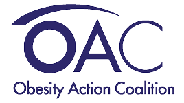 Logo of the Obesity Action Coalition (OAC) promoting awareness and advocacy for obesity-related issues.