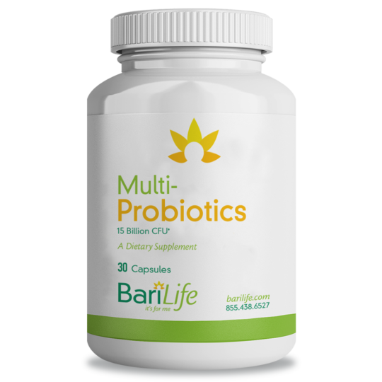 Bari Life Multi-Probiotics Capsules to help restore digestive tract