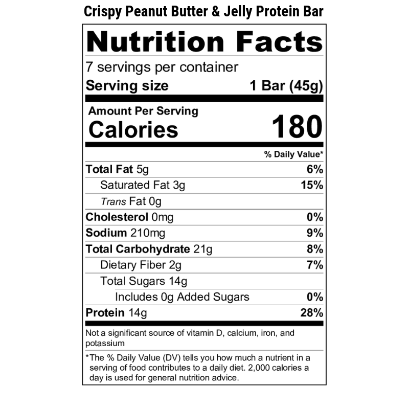 Crispy Peanut Butter Jelly Protein Bar Bari Life