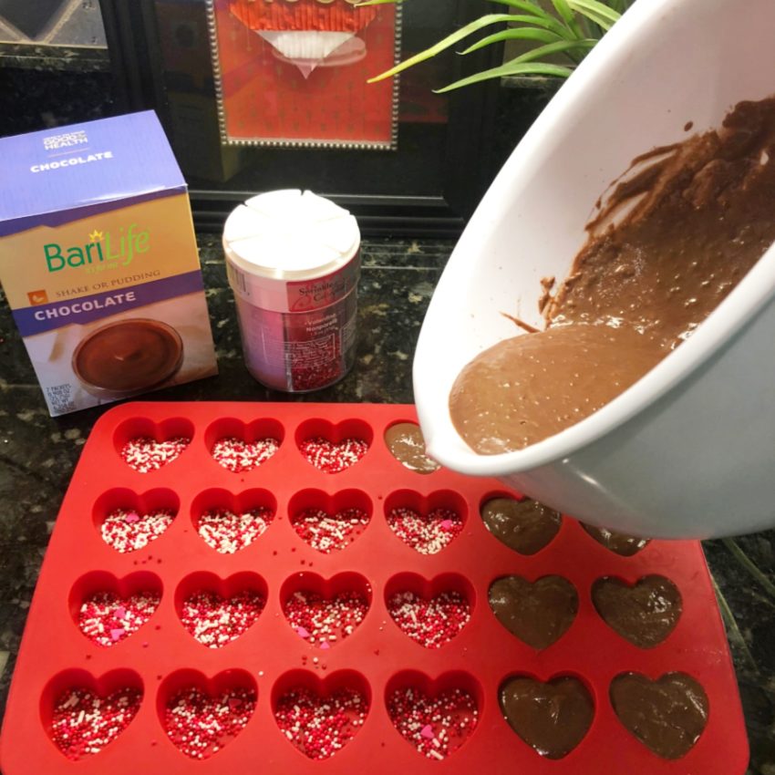 Chocolate Protein Hearts for Valentine's Day Recipe