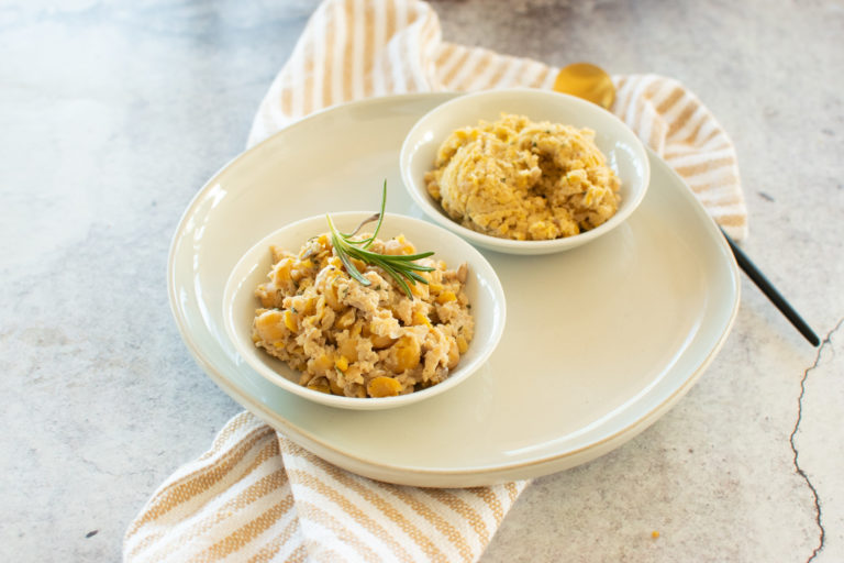 Rosemary Chicken with Blue Cheese Puree