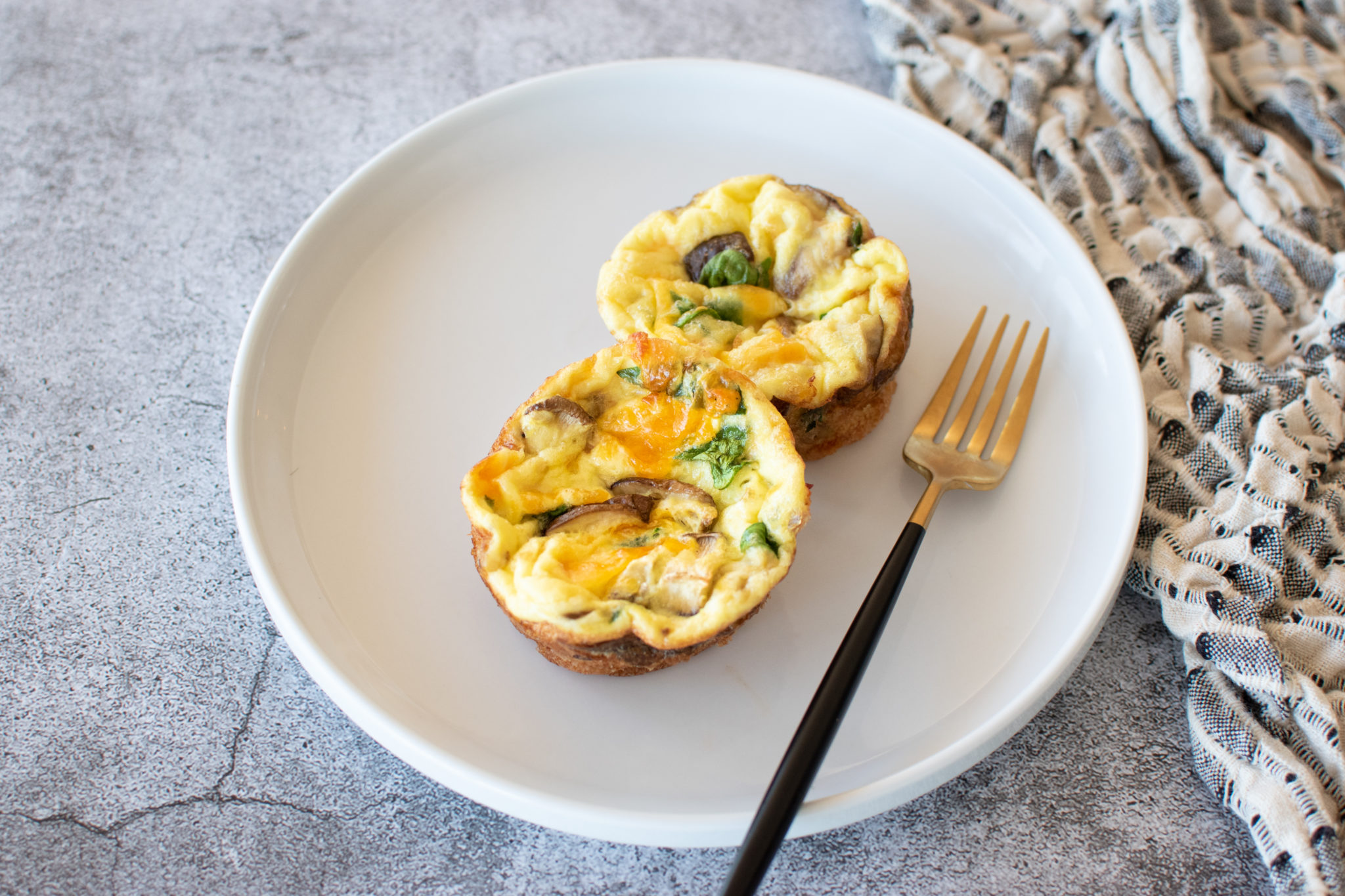 Spinach & Mushroom Egg Cups - Bari Life