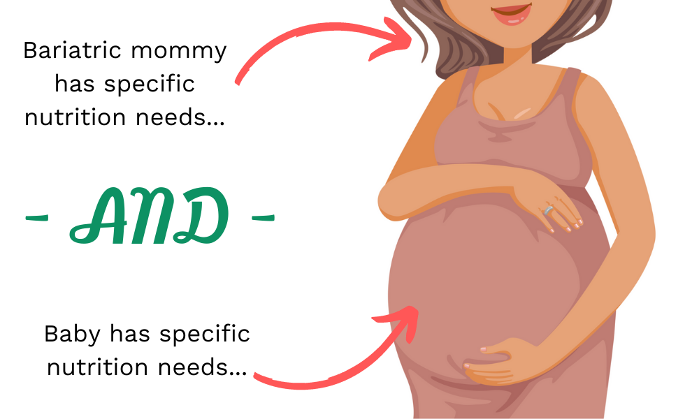 Bariatric mom and baby have specific nutritional needs during pregnancy