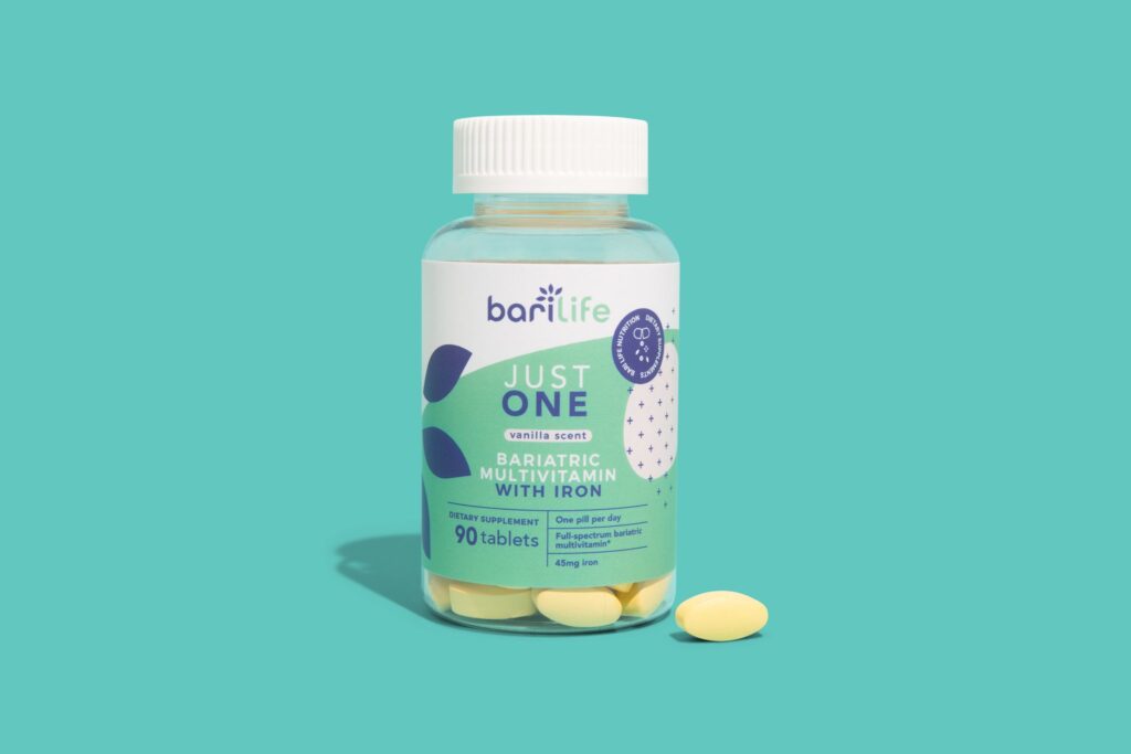 Just One: Once Daily Bariatric Multivitamin with Iron