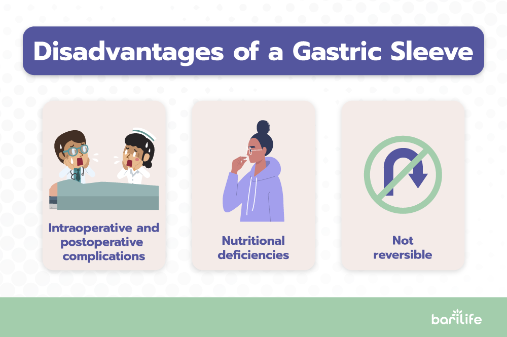 Disadvantages of a gastric sleeve