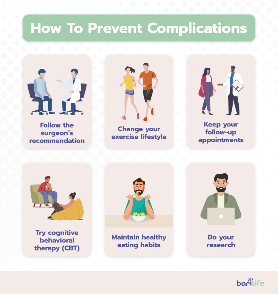 how to prevent complications after gastric sleeve surgery