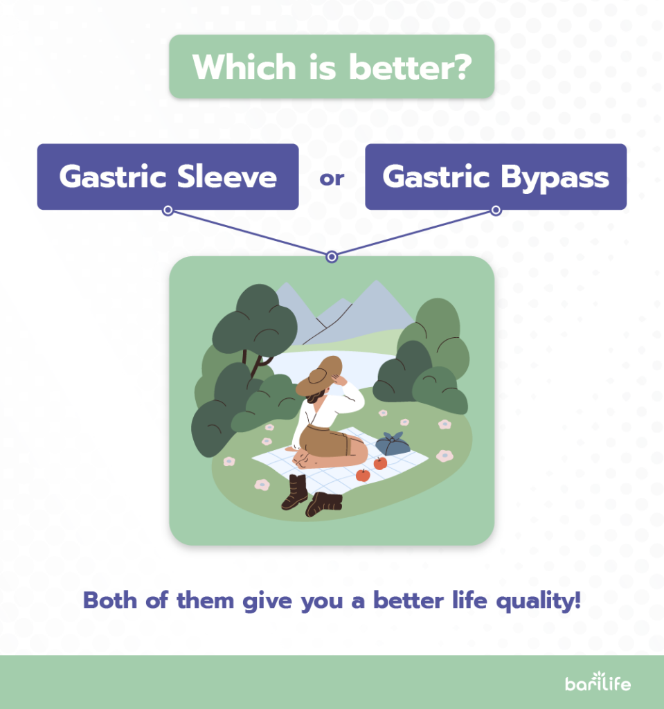 Which is better between the gastric bypass and the gastric sleeve surgery?