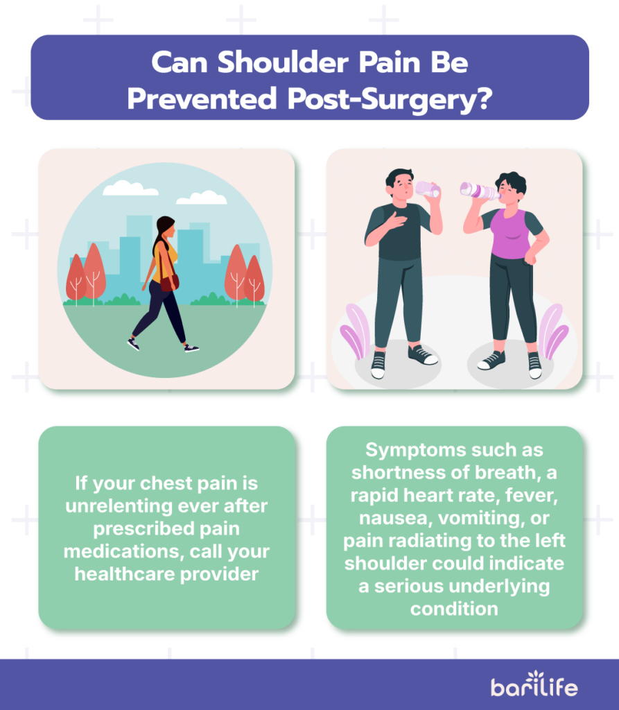 Is it normal to have shoulder pain after surgery?