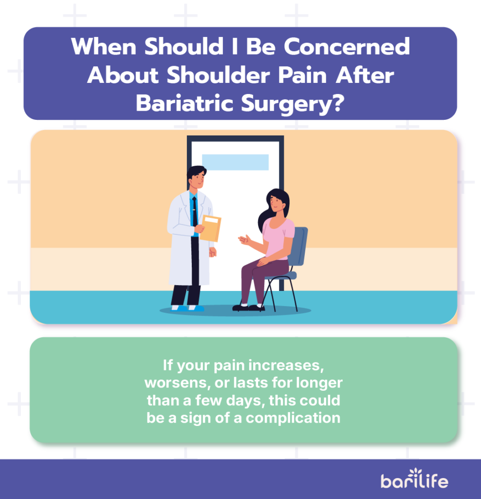 left shoulder pain after bariatric surgery